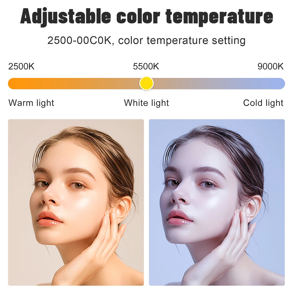 Upgrade RGB Video Light Stick w Barndoor Wand Party Colorful LED Lamp Fill Light Handheld Flash Speedlight Photography Lighting