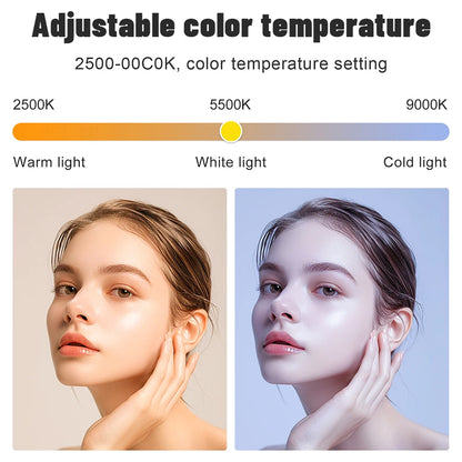 Upgrade RGB Video Light Stick w Barndoor Wand Party Colorful LED Lamp Fill Light Handheld Flash Speedlight Photography Lighting
