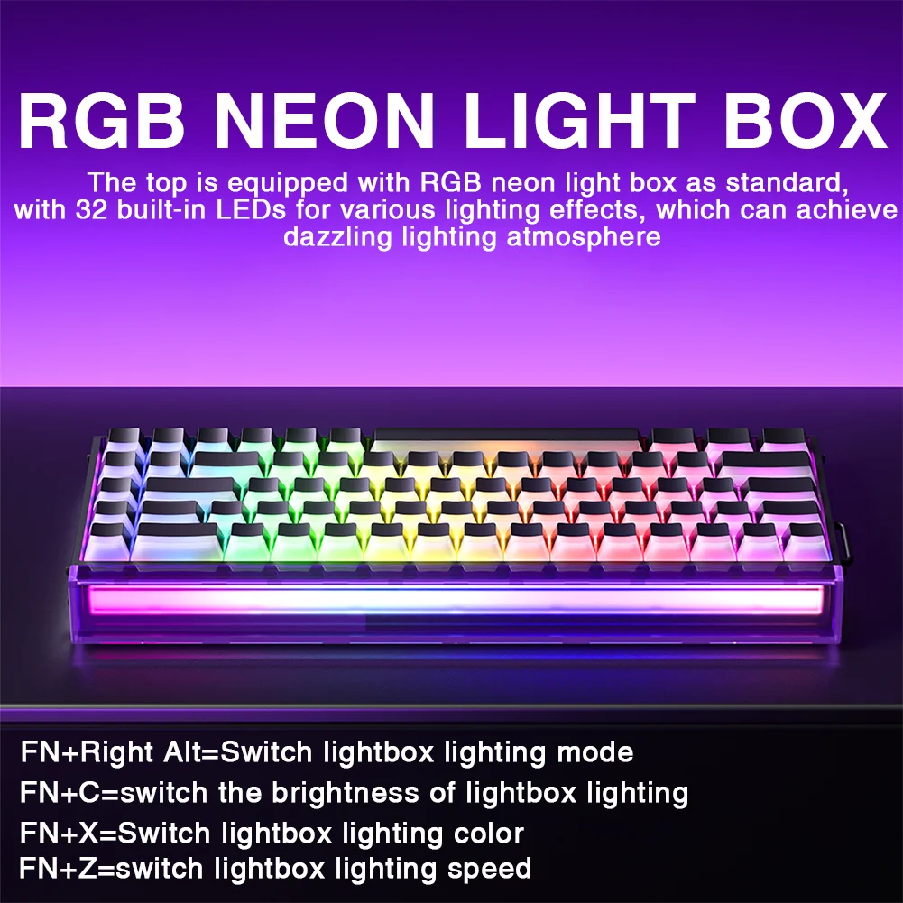HERO 68HE RGB Mechanical Gaming Keyboard, 68-Key Wired