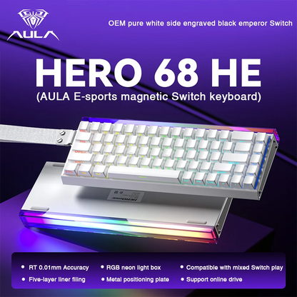 HERO 68HE RGB Mechanical Gaming Keyboard, 68-Key Wired
