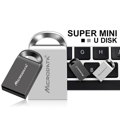 Mini metal USB flash drive 4GB 8GB 16GB 32GB 64GB 128G Personalise Pen Drive Thumb USB Memory Stick U disk gift Custom logo