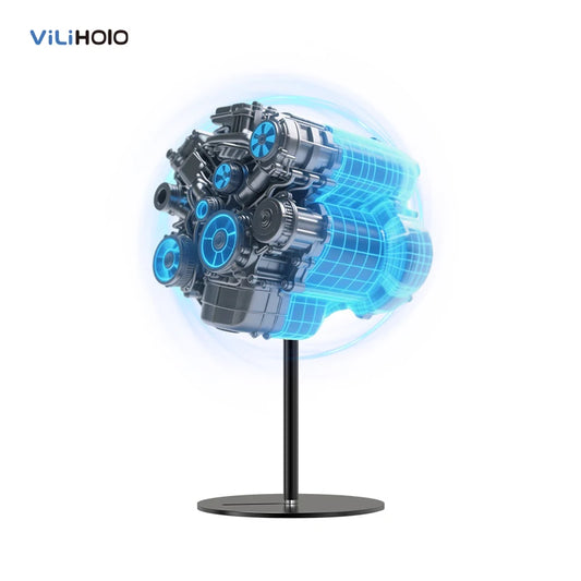 Ultra Clear Commercial Hologram Fan 42CM Desktop Stand LED Display Transparent Advertising Display Digital Signage Equipment