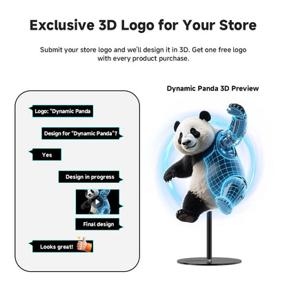 Ultra Clear Commercial Hologram Fan 42CM Desktop Stand LED Display Transparent Advertising Display Digital Signage Equipment
