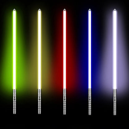 RGB Metal Lightsaber — 14-Color LED Sword with Sound Effects & USB Rechargeable Battery