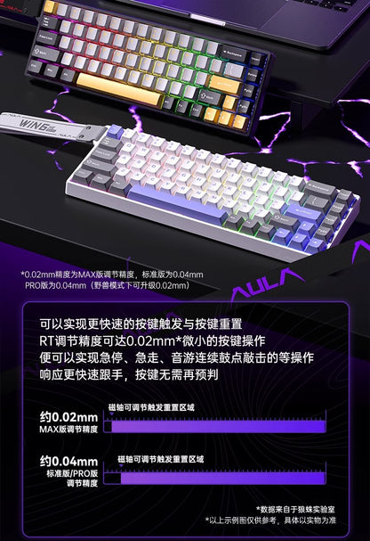 AULA tarantula WIN60/68HE magnetic shaft mechanical keyboard special customized FPS fearless contract r