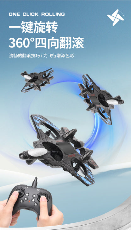 Cross-border children's remote control fighter drone rechargeable fall-resistant foam model glider birthday gift boy