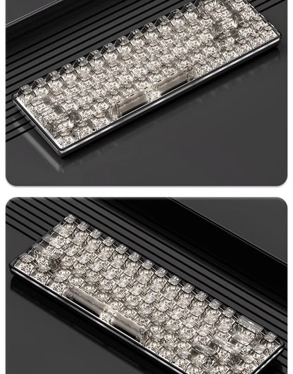 Transparent Keycap High Transmittance Mechanical Keyboard Universal 61/68/87/98/104/132 Key Pc Complete Set Cbsa