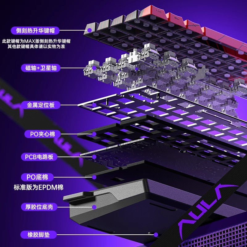 AULA tarantula WIN60/68HE magnetic shaft mechanical keyboard special customized FPS fearless contract r