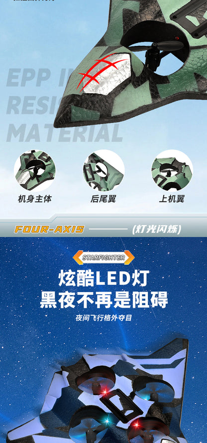 Cross-border children's remote control fighter drone rechargeable fall-resistant foam model glider birthday gift boy