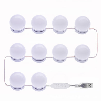 Mirror Light 10 Bulbs Vanity Lights USB Bathroom Dressing Table Lighting Dimmable LED Vanity Light For Makeup Mirror LED Light