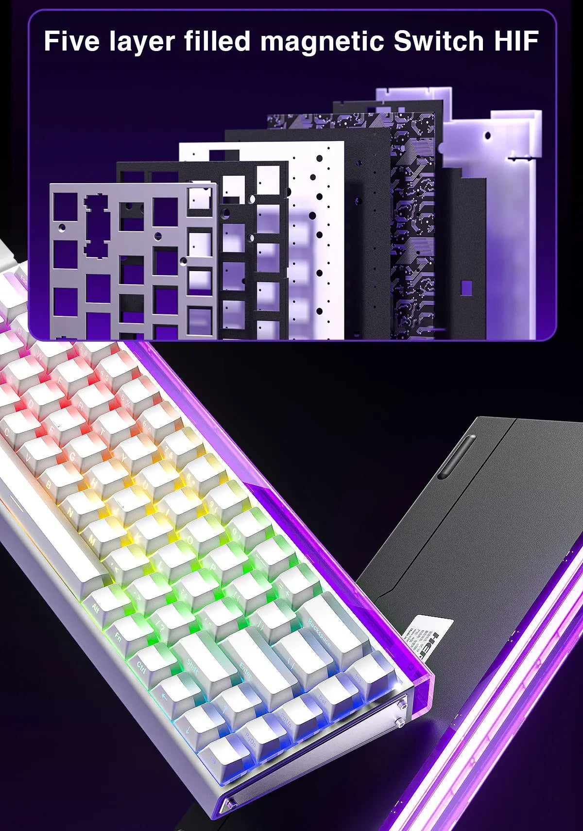 HERO 68HE RGB Mechanical Gaming Keyboard, 68-Key Wired
