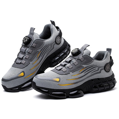 Indestructible Steel Toe Protective Safety Shoes Slip Resistant Abrasion Resistant Work Shoes Men Tough Comfortable Sneaker ﻿