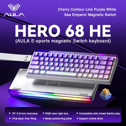 HERO 68HE RGB Mechanical Gaming Keyboard, 68-Key Wired