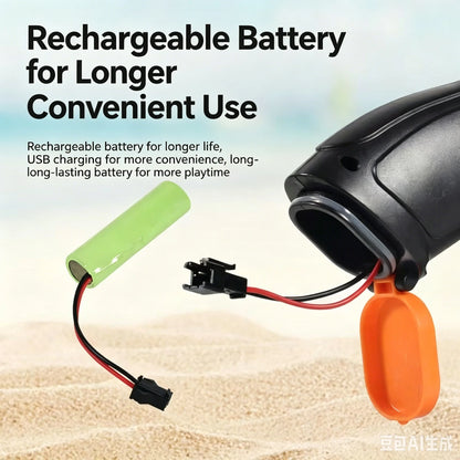 Water Gun for Water Wars, Electric Water Gun with Continuous Flashing Lights, Large Capacity, Strong Shooting Range