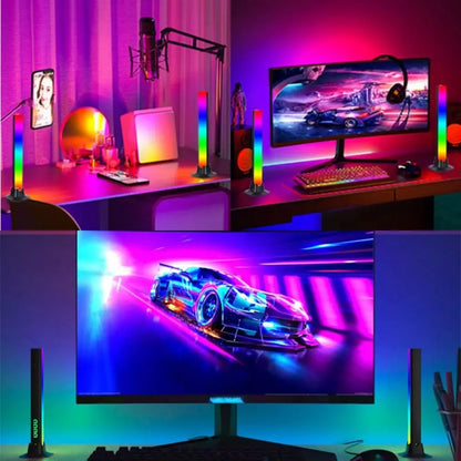 RGB Pickup RGB LED Light Bar USB Powered Smart Music Rhythm Lights Light Music Rhythm Sync Atmosphere Light Holiday Atmosphere