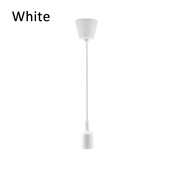 Pendant Lights Modern Simple Single Head Silica Gel Pendant Lamps AC90-260V E27 Holder 100cm Cord 13 Colors