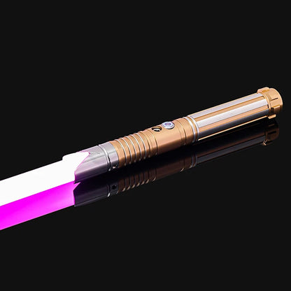 RGB Metal Lightsaber — 14-Color LED Sword with Sound Effects & USB Rechargeable Battery