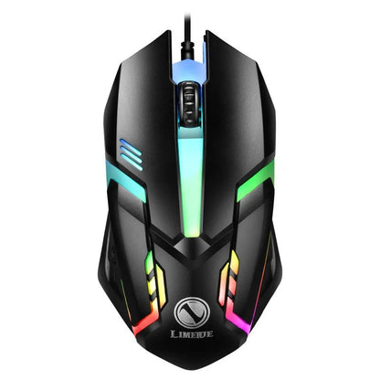 USB Wired Keyboard RGB Color Gaming Keyboard Mechanical Feel keyboard 104 Keys Standard Keyboard for Windows Laptop Computer