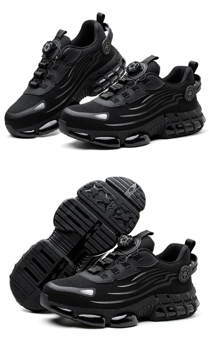Indestructible Steel Toe Protective Safety Shoes Slip Resistant Abrasion Resistant Work Shoes Men Tough Comfortable Sneaker ﻿