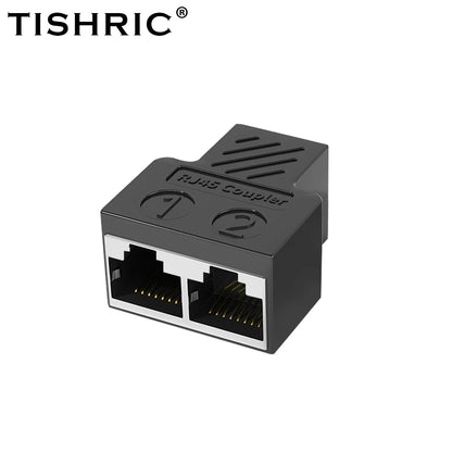 TISHRIC RJ45 1 To 2 Ways Expansion Network Port Ethernet LAN Network Splitter Rj45 Cable Port Network Cable Splitter