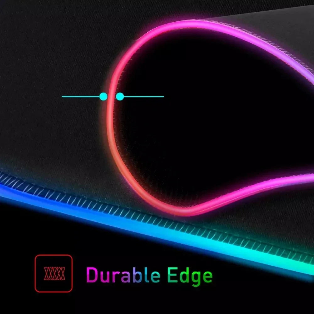 LED Gaming Mouse Pad With Backlight Deskmat PSFour Mousepad RGB Gamer Desk Decorations Computer Mouse Pad Pc Gamer Full Mat