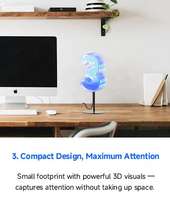3D Hologram Fan 42CM Desktop LED Display Equipment Projector Holographic Display New Generation Hologram Machine For Advertising