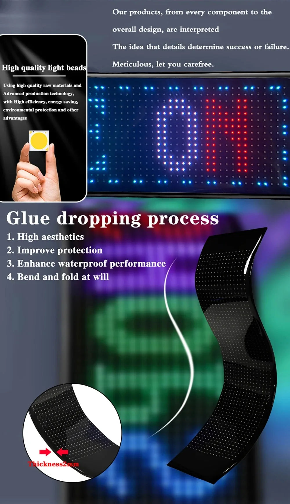 Demon Eyes Car LED Logo APP LED Matrix Pixel Panel Night Light DIY Programmable Flexible LED Display for Car Truck Accessorie