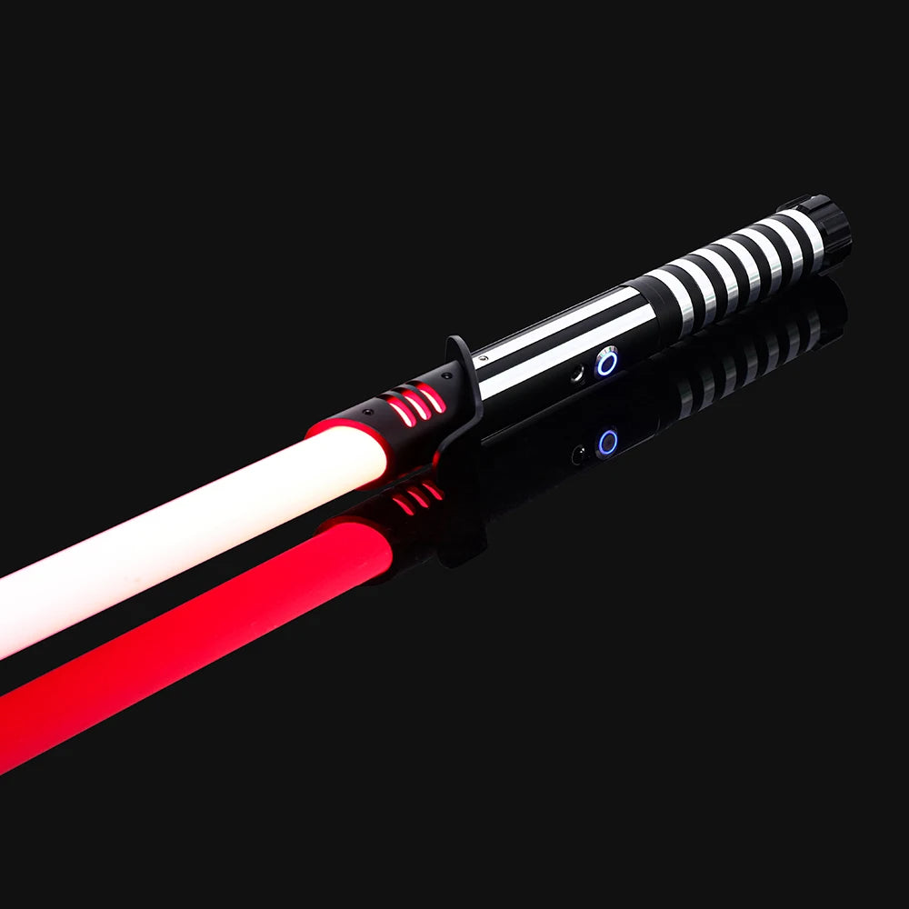 RGB Metal Lightsaber — 14-Color LED Sword with Sound Effects & USB Rechargeable Battery