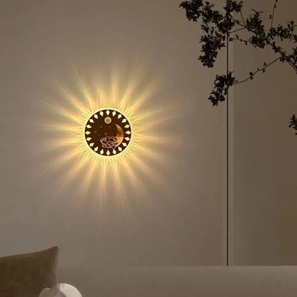 RGB Ambient Light Wireless Wall Lamp USB Rechargeable Dimmable Control RGB Gradient Lamp Motion Sensor Magnetic Sticker