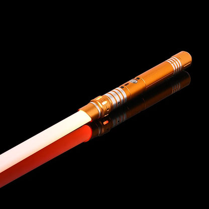 RGB Metal Lightsaber — 14-Color LED Sword with Sound Effects & USB Rechargeable Battery