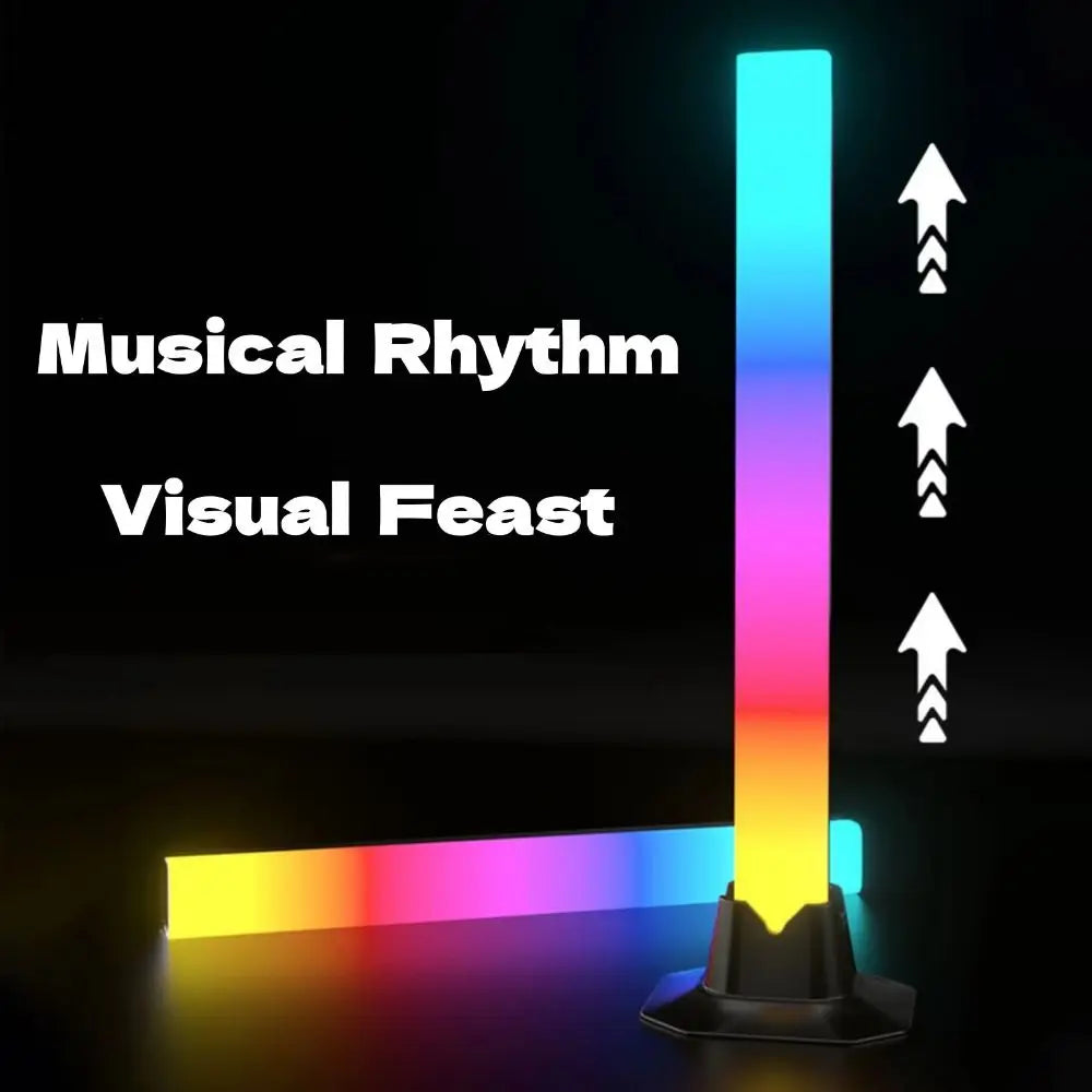 RGB Pickup RGB LED Light Bar USB Powered Smart Music Rhythm Lights Light Music Rhythm Sync Atmosphere Light Holiday Atmosphere