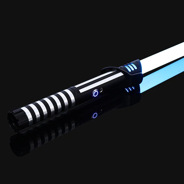 RGB Metal Lightsaber — 14-Color LED Sword with Sound Effects & USB Rechargeable Battery