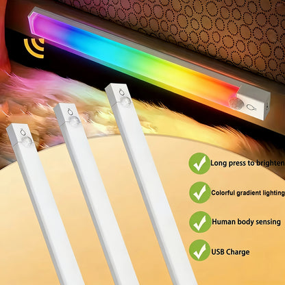 RGB Ambient Sensor Light - Adjustable Rainbow Gradient Running Light Suitable for Various Scenes Such As Living Room Bedroom