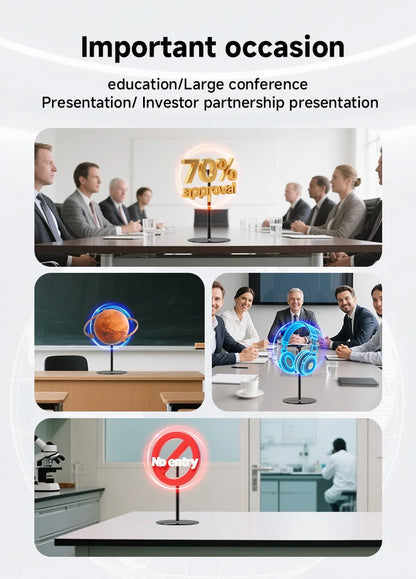 3D Hologram Fan 42CM Desktop LED Display Equipment Projector Holographic Display New Generation Hologram Machine For Advertising