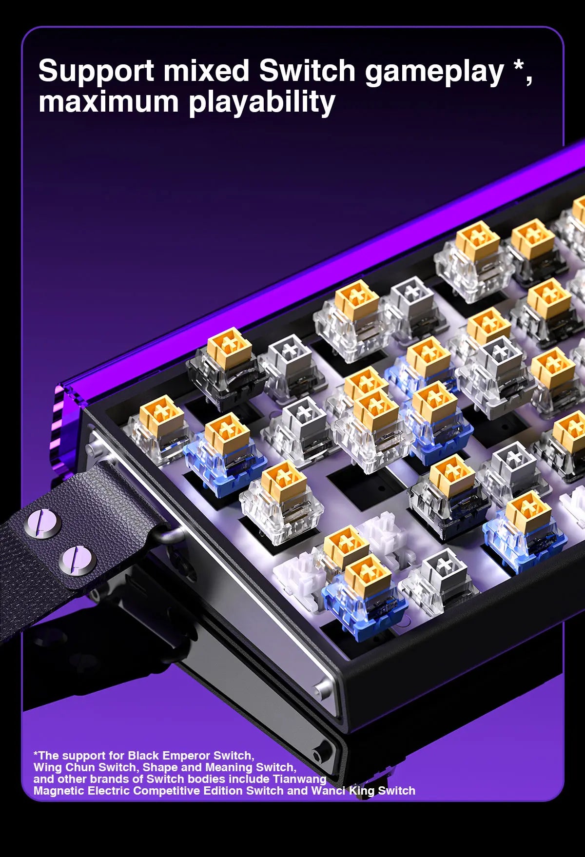 HERO 68HE RGB Mechanical Gaming Keyboard, 68-Key Wired