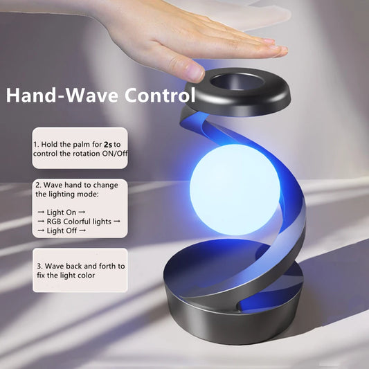 RGB Floating Table Lamp with 15W Wireless Charger