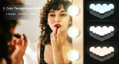 Mirror Light 10 Bulbs Vanity Lights USB Bathroom Dressing Table Lighting Dimmable LED Vanity Light For Makeup Mirror LED Light