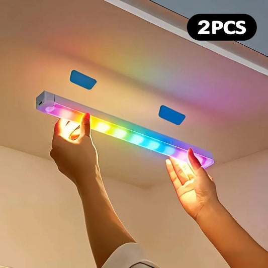 RGB Ambient Sensor Light - Adjustable Rainbow Gradient Running Light Suitable for Various Scenes Such As Living Room Bedroom