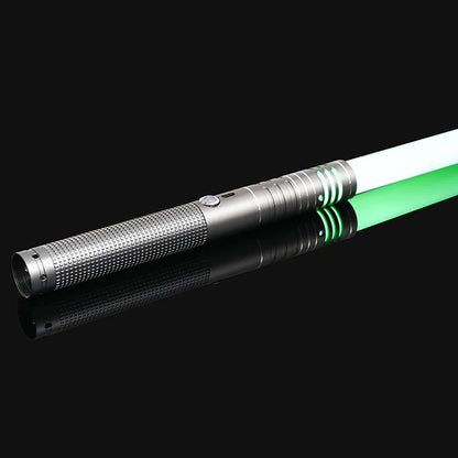 RGB Metal Lightsaber — 14-Color LED Sword with Sound Effects & USB Rechargeable Battery