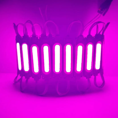 Wholesale 10PCS/lot 12V Multicolour Led Modules COB Light Backlight Shop Banner Waterproof IP65 Christmas Decorations Warm White