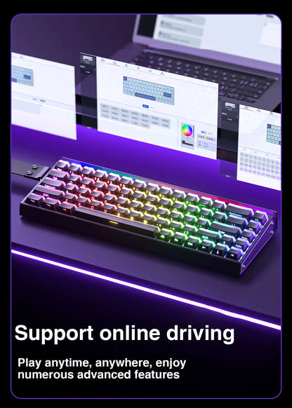 HERO 68HE RGB Mechanical Gaming Keyboard, 68-Key Wired