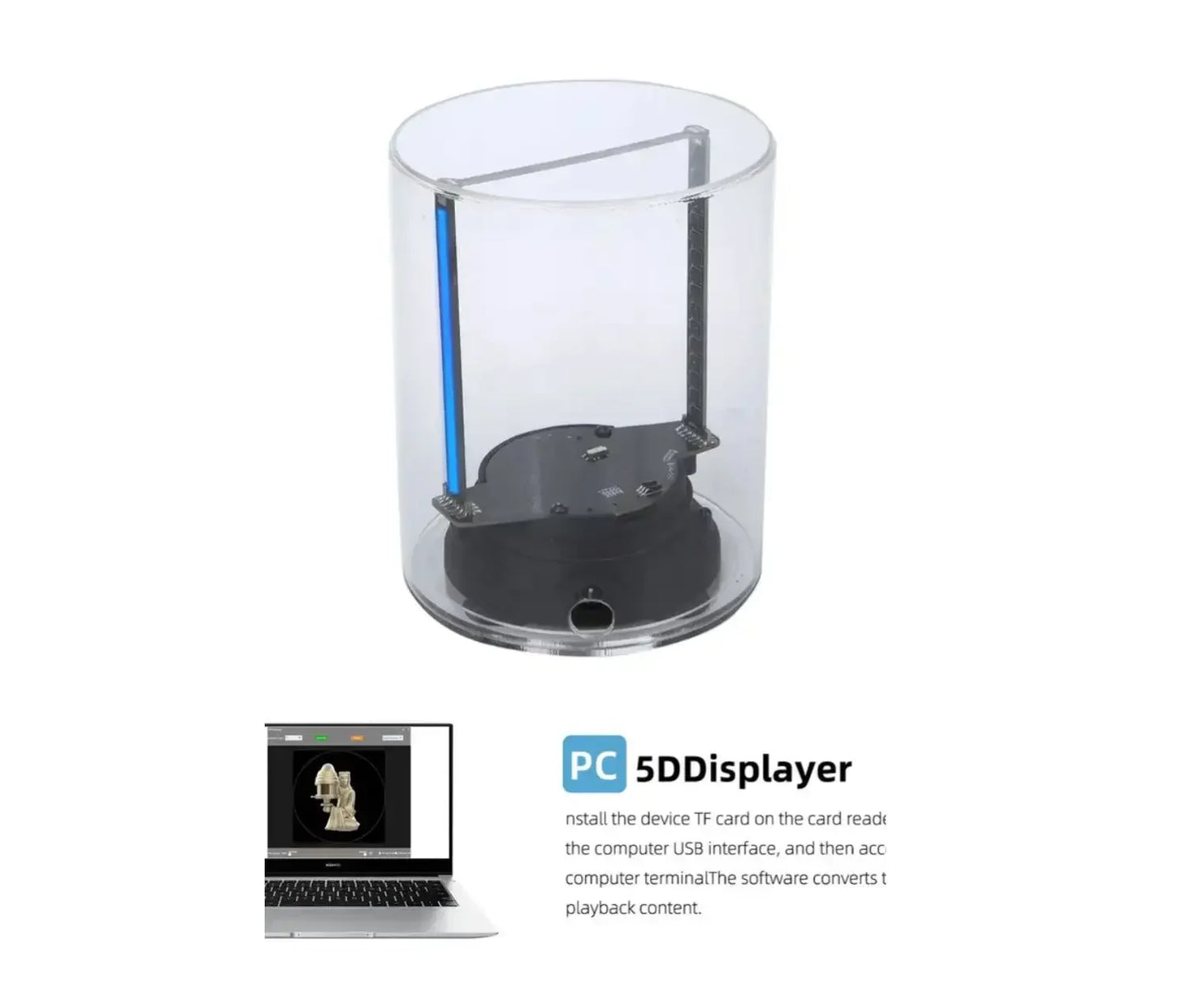360° No Dead Angle 3D Hologram Fan - HD LED Display with Remote for Commercial Events