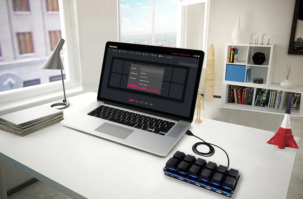 12-Key RGB Mechanical Gaming Keypad, One-Handed, USB-C