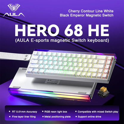 HERO 68HE RGB Mechanical Gaming Keyboard, 68-Key Wired
