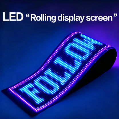 16*32RGB Pixel Soft Screen, USB 5V Programmable Scrolling Text/Animation, APP + Remote Control for Custom Text/Pattern/Animation Scrolling LED Display for DIY Decoration