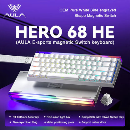 HERO 68HE RGB Mechanical Gaming Keyboard, 68-Key Wired