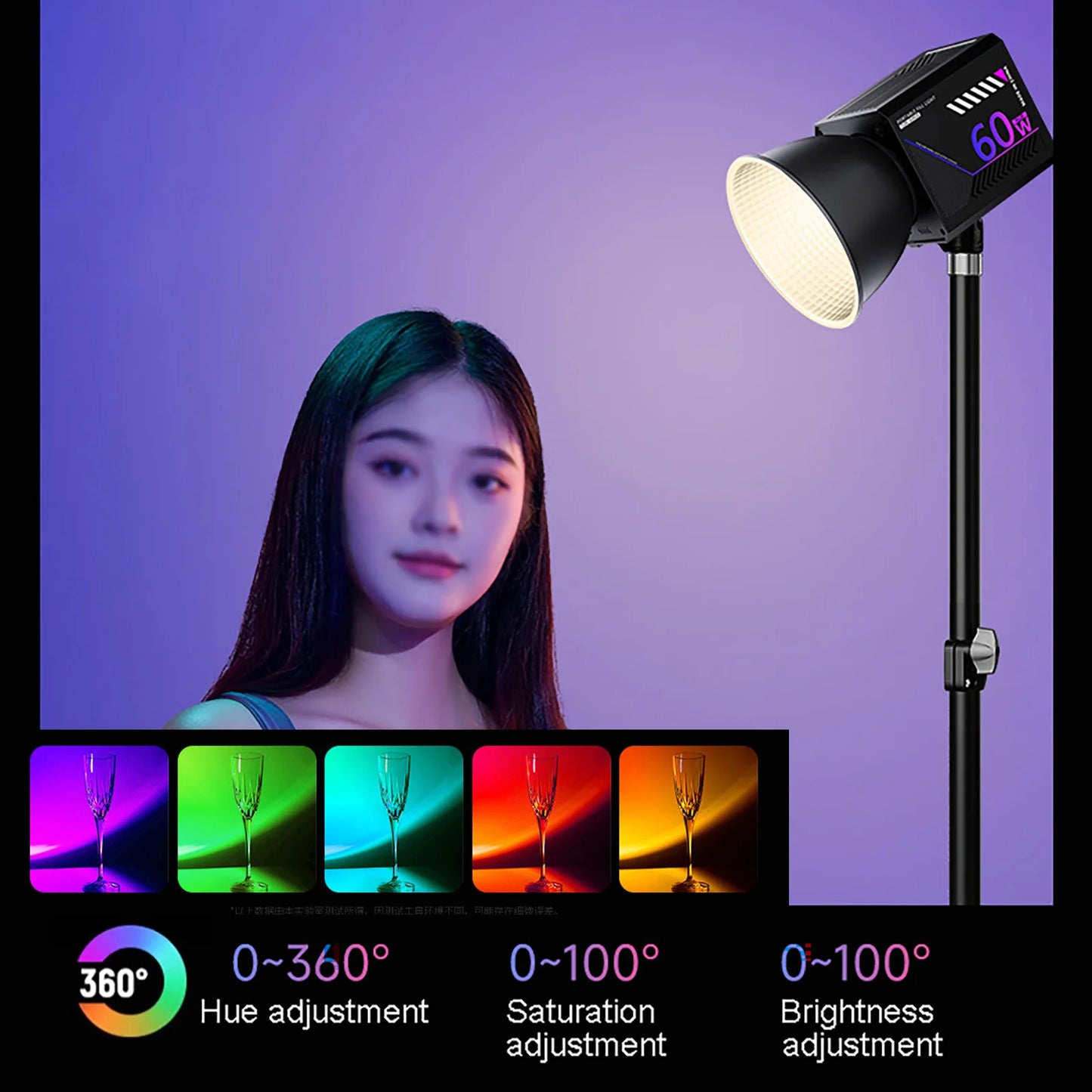 RGB Video Light Portable LED Photography Studio Light with 10000mAh Rechargeable for Vlog Streaming Live Photo Fill Lamp
