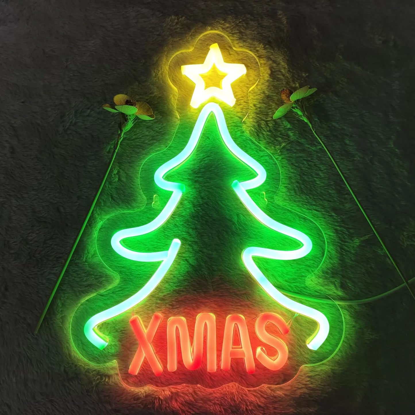 Christmas Neon Signs LED Neon Lights for Wall Decor Bedroom Livingroom Christmas Party Decorations A Great Gift for Children