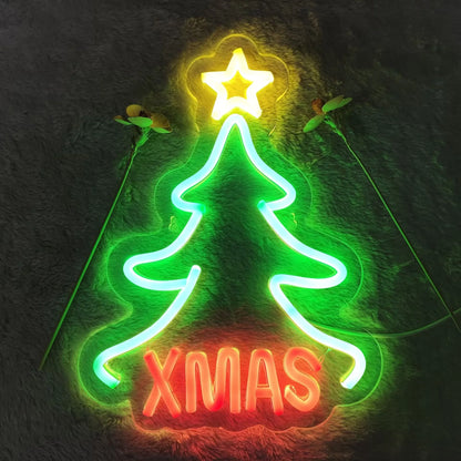 Christmas Neon Signs LED Neon Lights for Wall Decor Bedroom Livingroom Christmas Party Decorations A Great Gift for Children