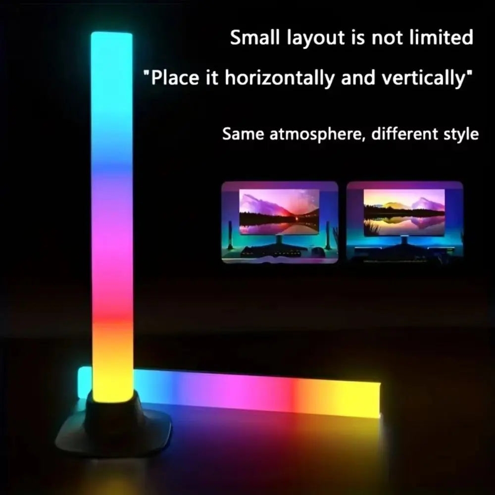 RGB Pickup RGB LED Light Bar USB Powered Smart Music Rhythm Lights Light Music Rhythm Sync Atmosphere Light Holiday Atmosphere